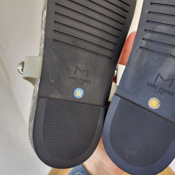 Marc Fisher Snakeskin Studded Sandals - Picture 10 of 11